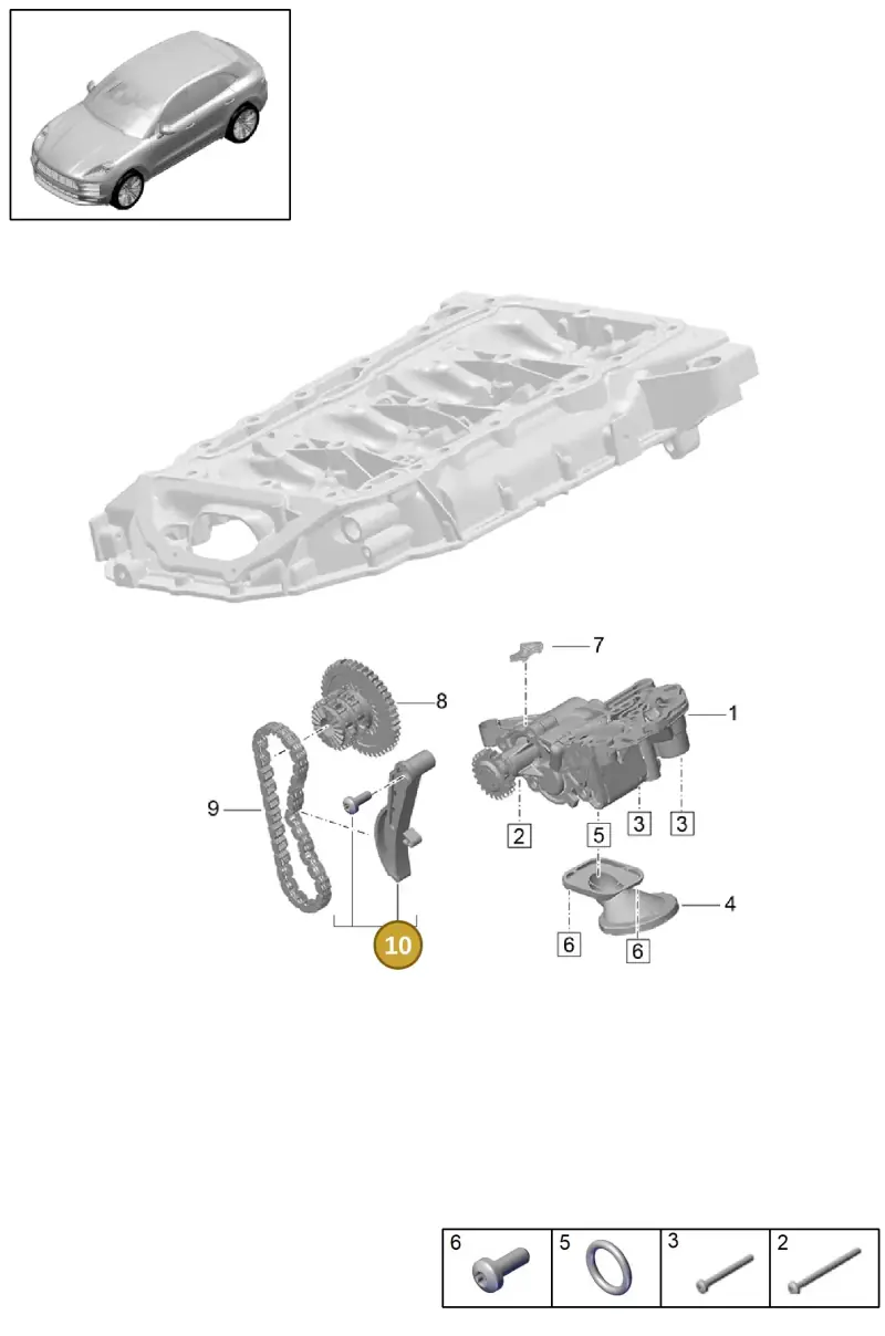 95810950710 Porsche Chain Tensioner