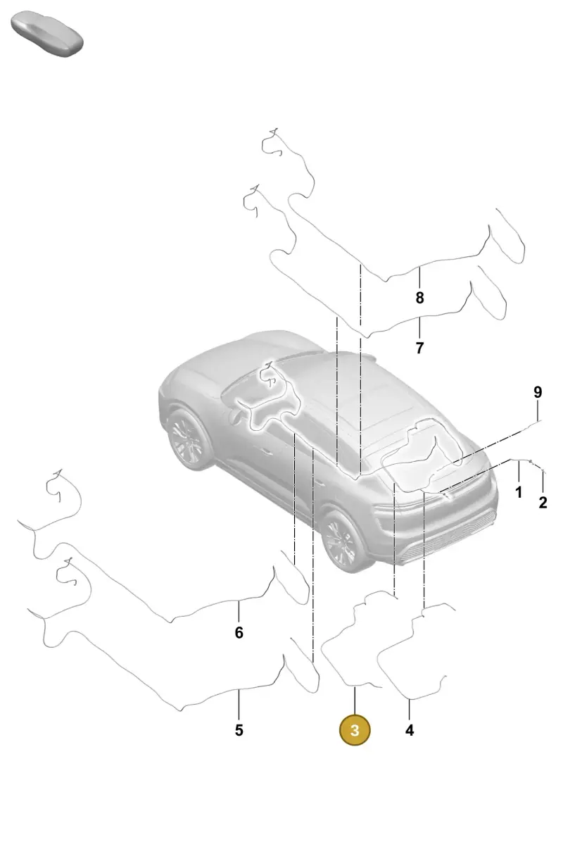 95C955567A Porsche Hose Line for Washer Water