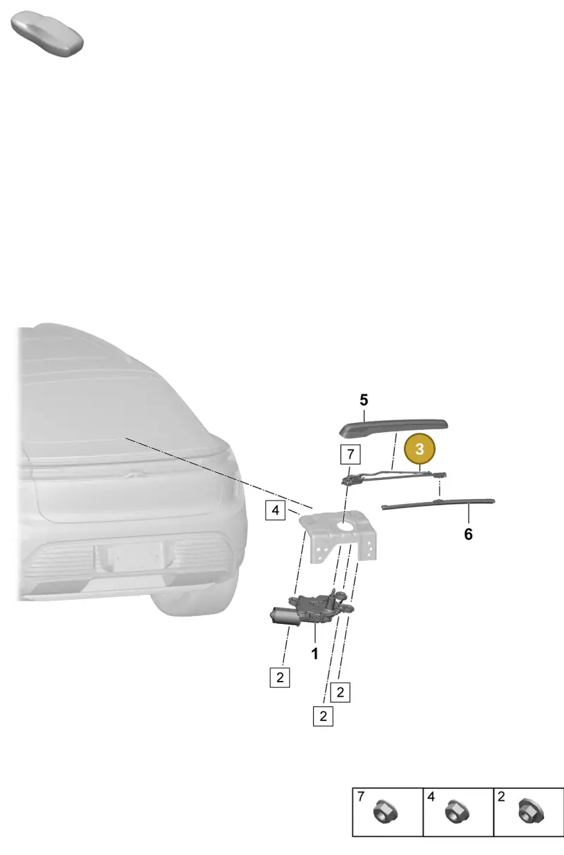 95C955707 Porsche Wiper Arm