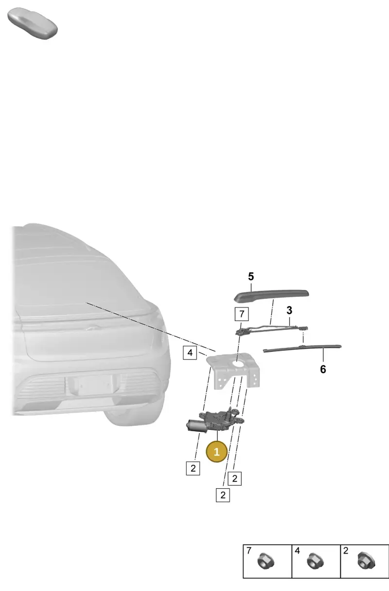 95C955711 Porsche Wiper Motor