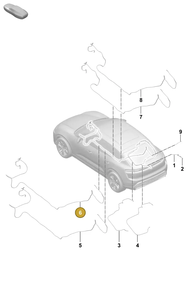 95C955744E Porsche Hose Line for Washer Water