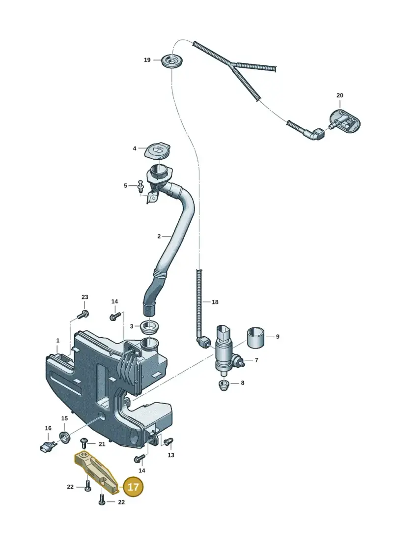 95C955776 Porsche Bracket