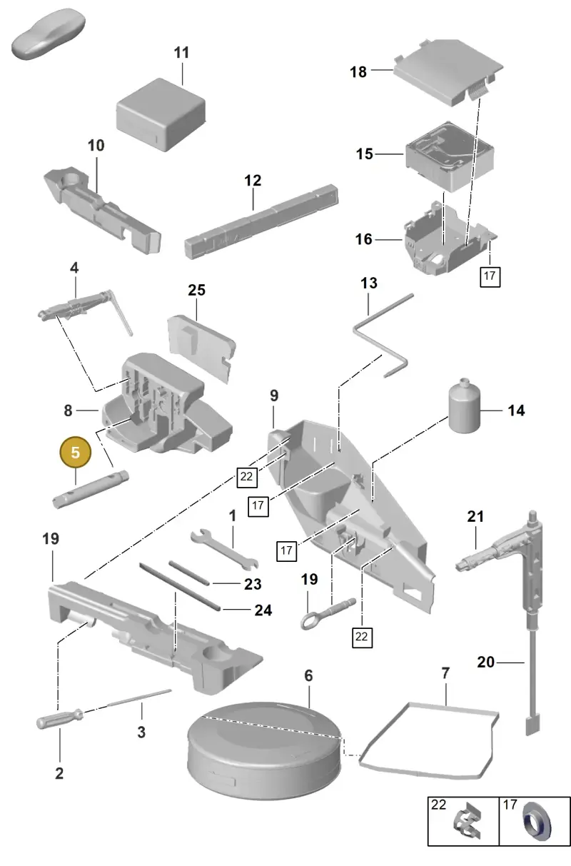 971012219A Porsche Socket Wrench for Wheel Bolts