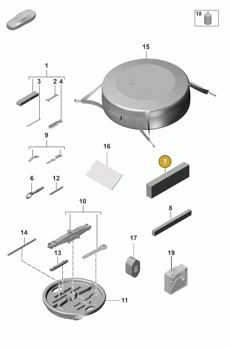 971860258A Porsche First Aid Kit