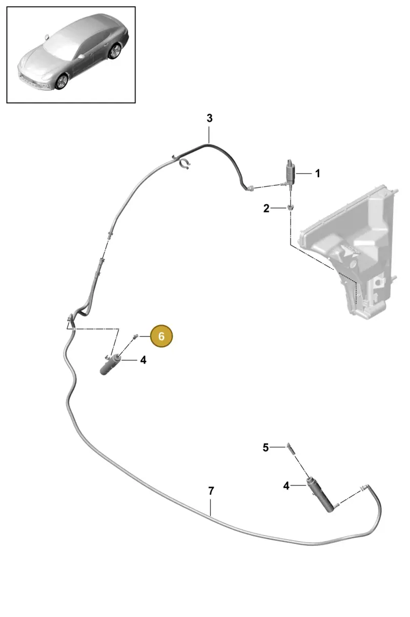971955100 Porsche Nozzle Holder