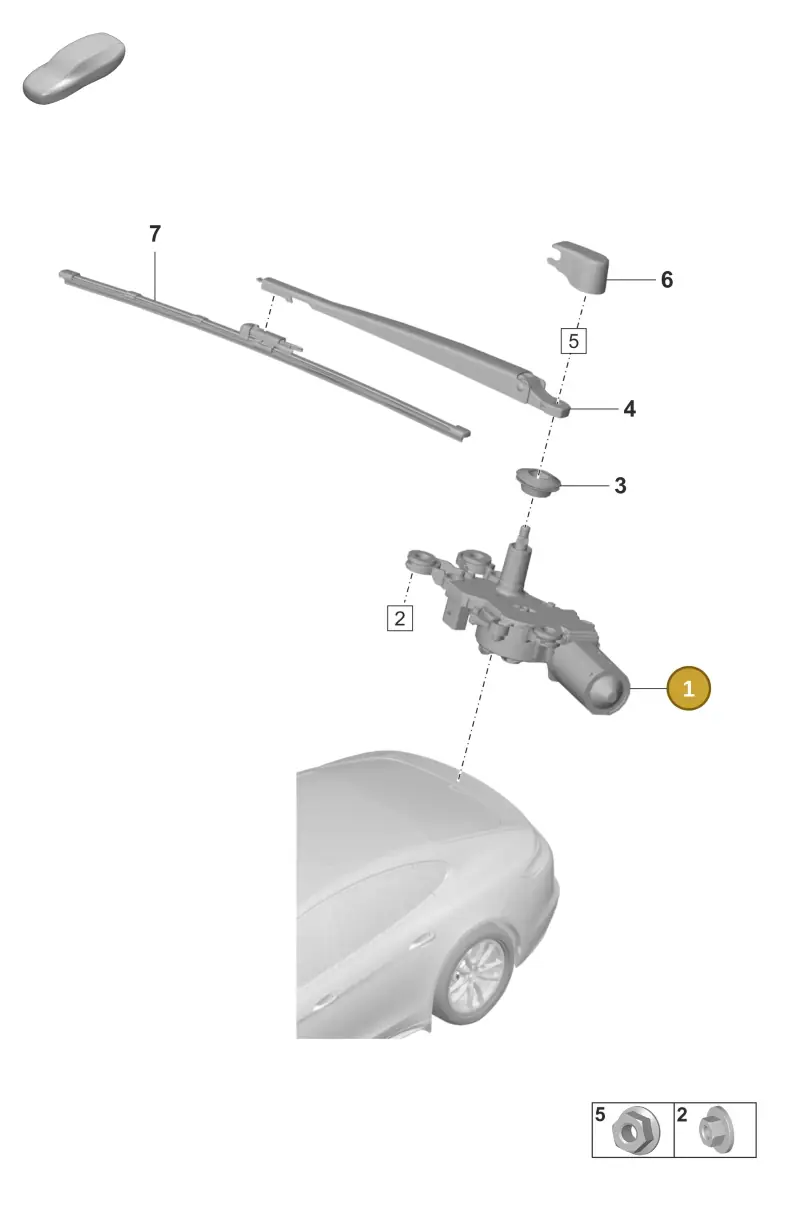 971955711 Porsche Wiper Motor