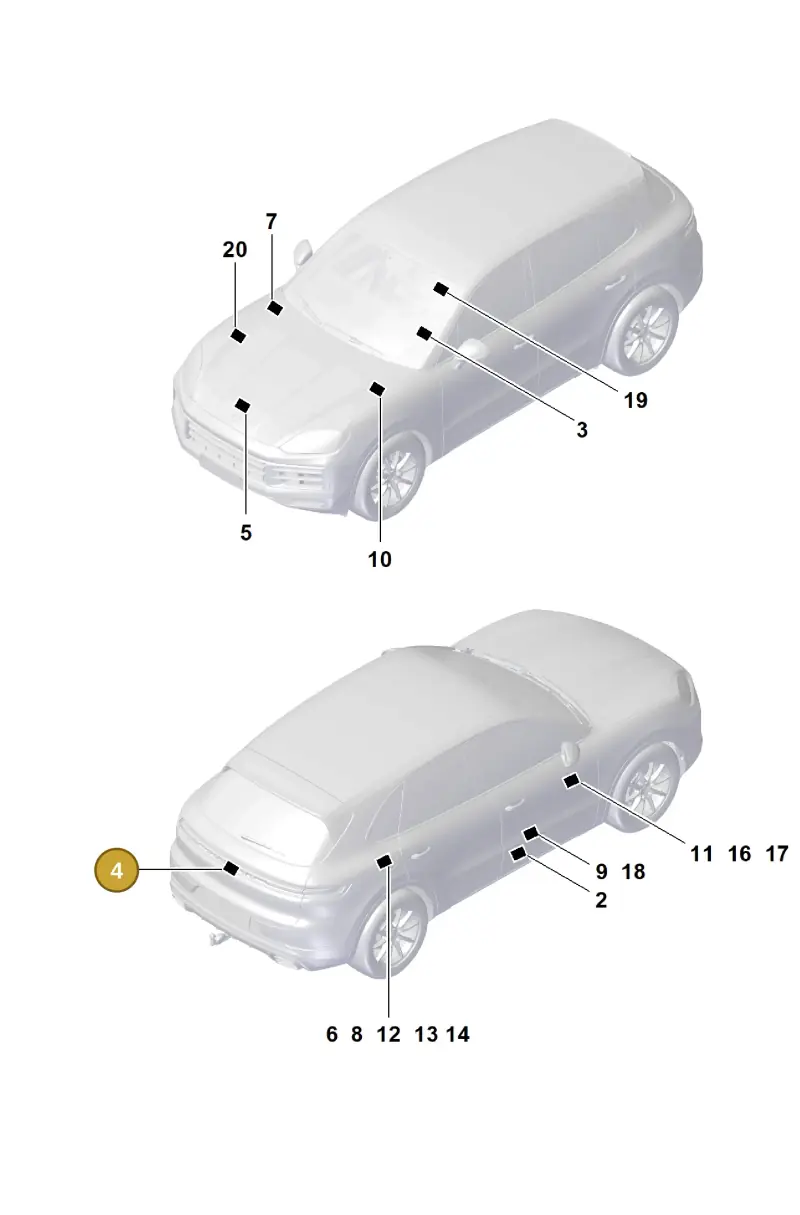 976010006 Porsche Sticker