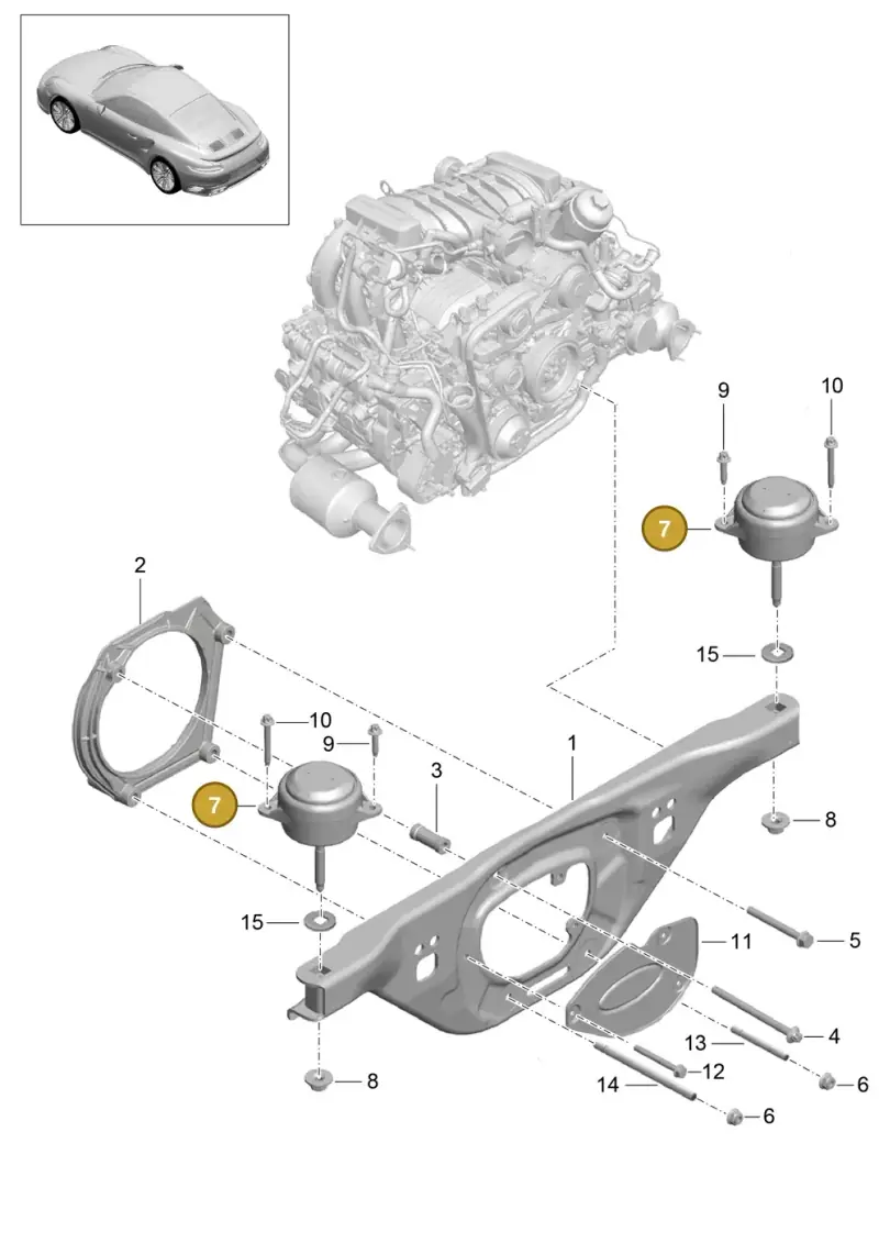 99137504901 Porsche Hydro-Mounting