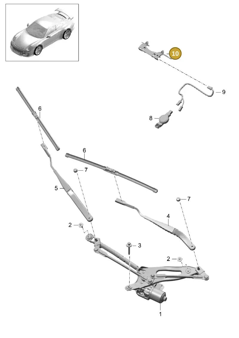 99161011900 Porsche Bracket