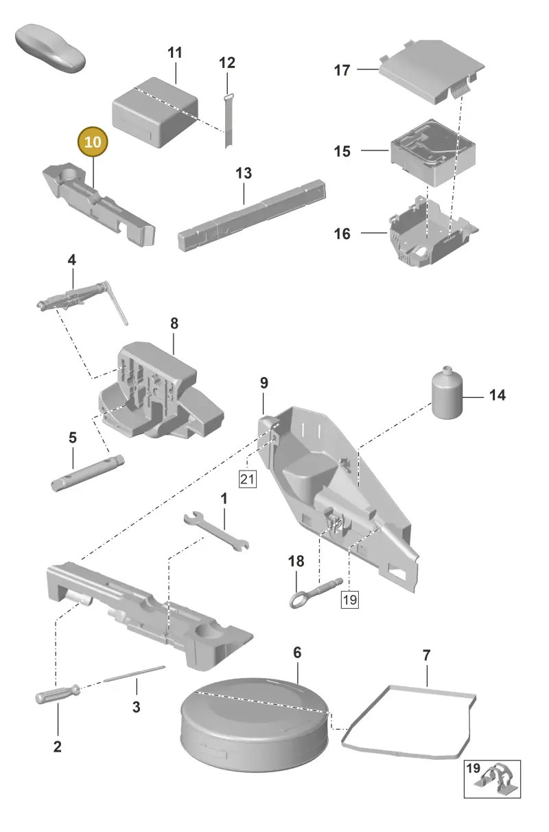 992012123A Porsche Mounting for Vehicle Tools