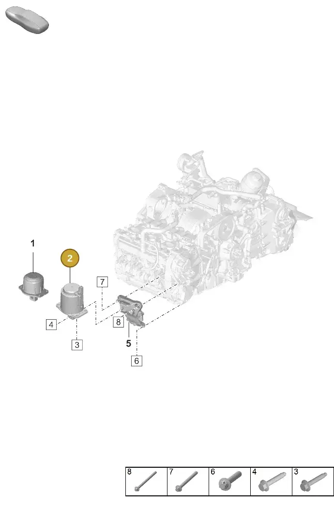 992199681B Porsche Hydro-Mounting