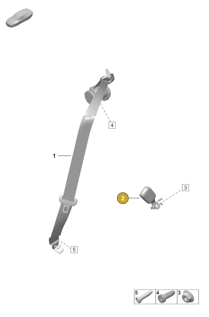 992857753B Porsche Belt Latch