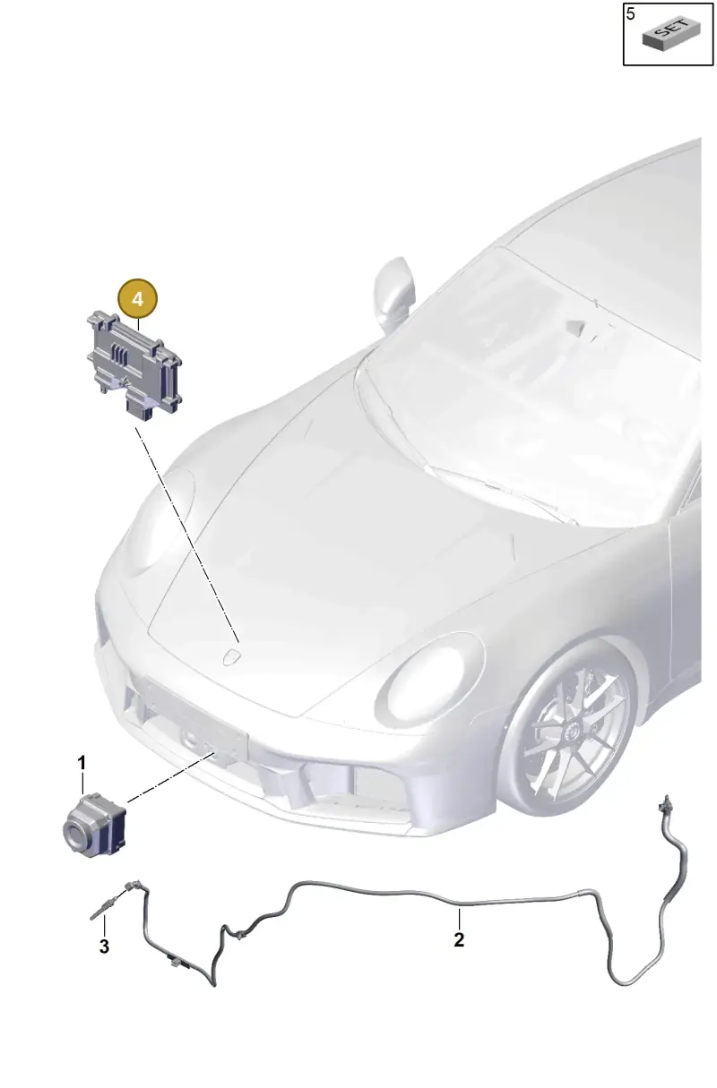 992907547H Porsche Control Unit for Night-Vision System