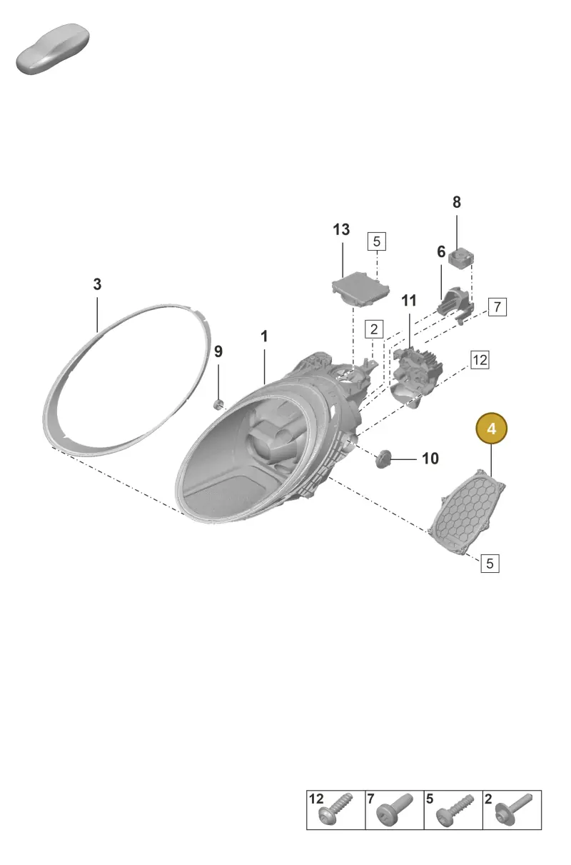992941810 Porsche End Cap with Seal