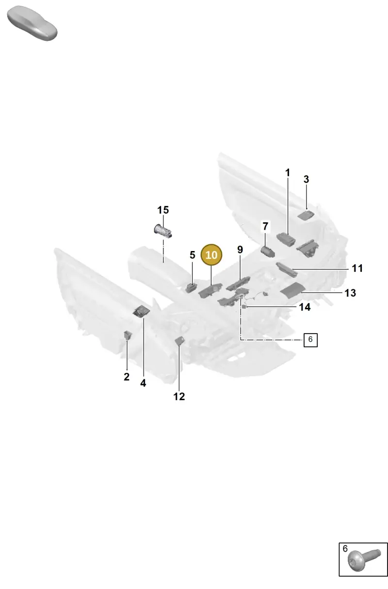 992959365CQTDL Porsche Switch Module (Black TDL)