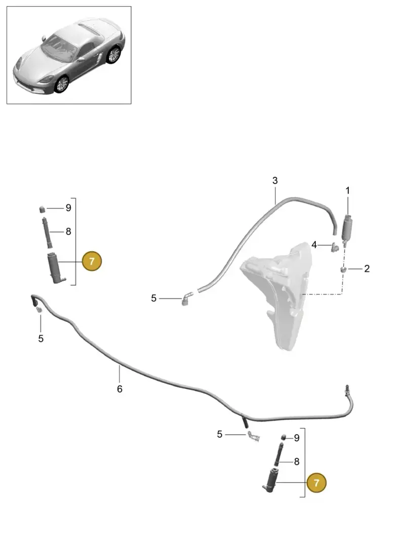 99762816301 Porsche Vent