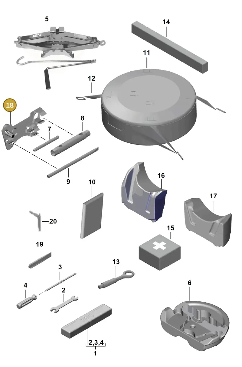 99772280100 Porsche Mounting for Vehicle Tools