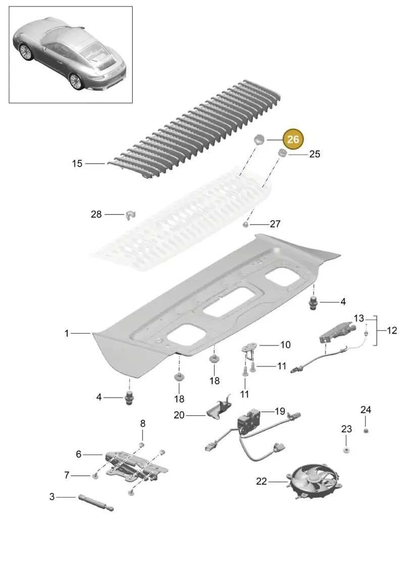 99950789740 Porsche Retaining Clip