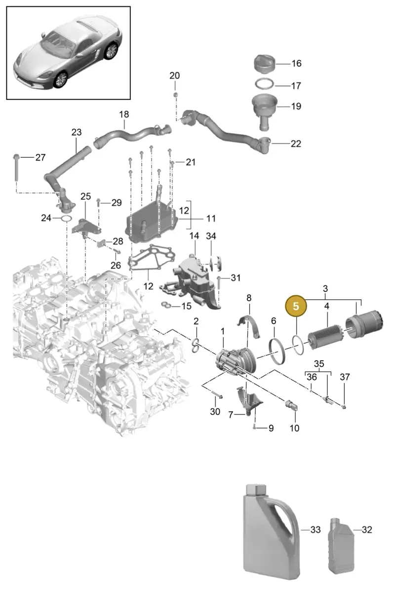 99970768540 Porsche O-Ring