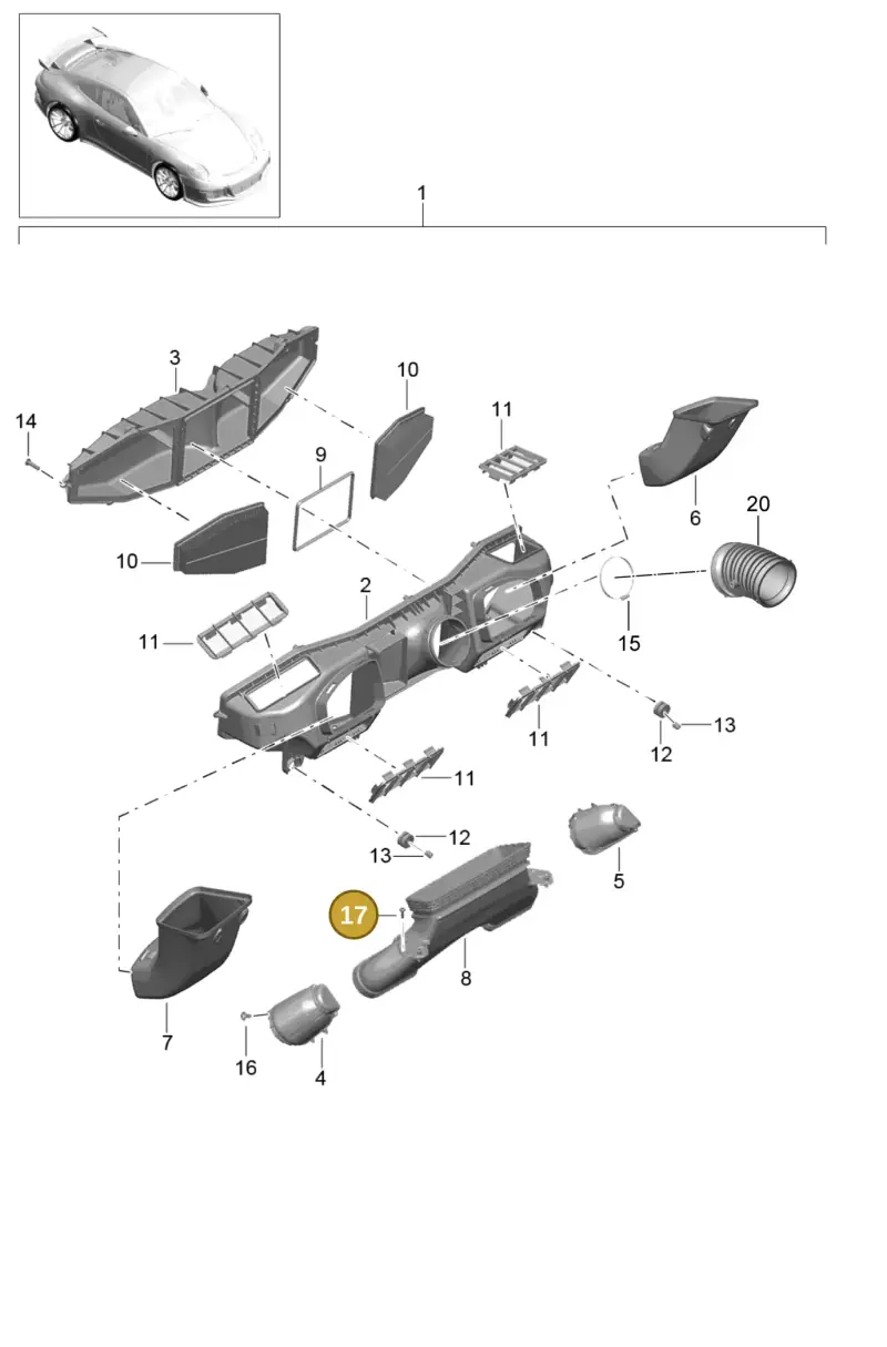 99991923602 Porsche Fillister Head Bolt