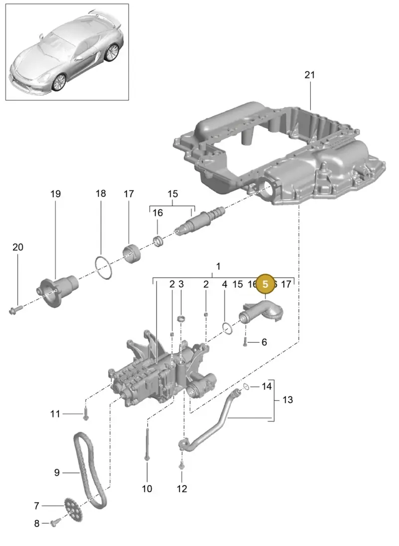 9A110707510 Porsche Intake Manifold