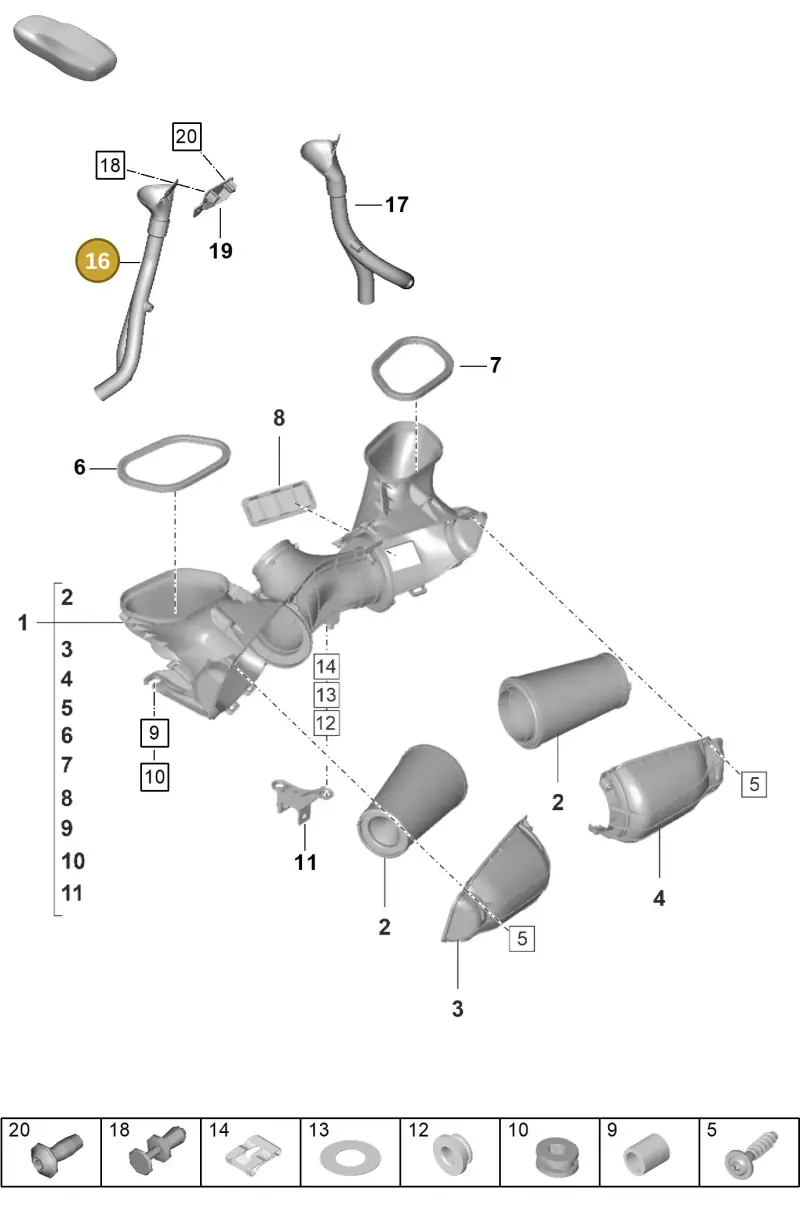 9GT129251 Porsche Air Guide