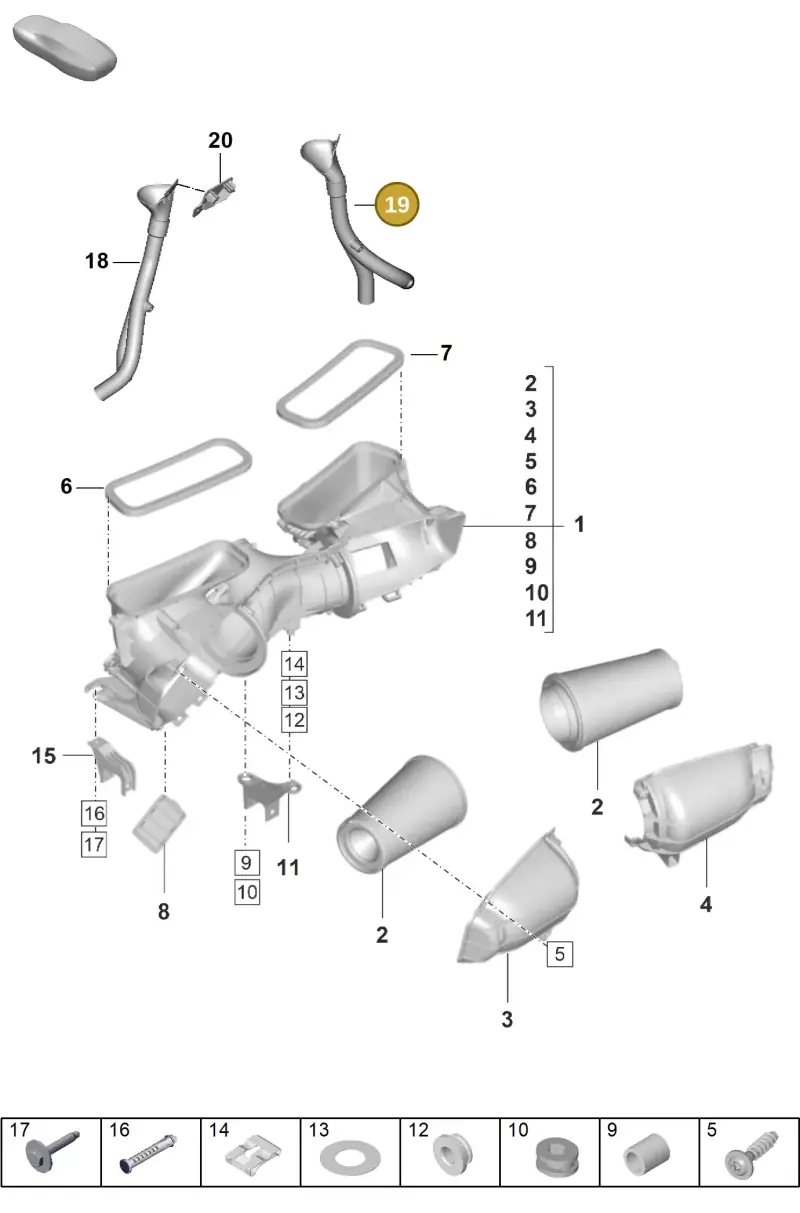 9GT129252A Porsche Air Guide