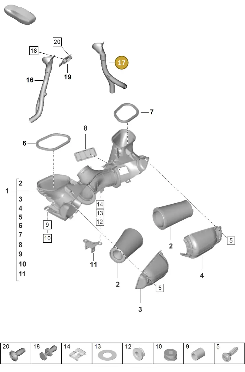 9GT129252 Porsche Air Guide