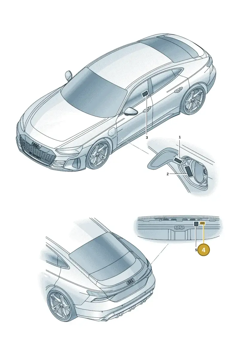 9J1010539 Porsche Warning Sign