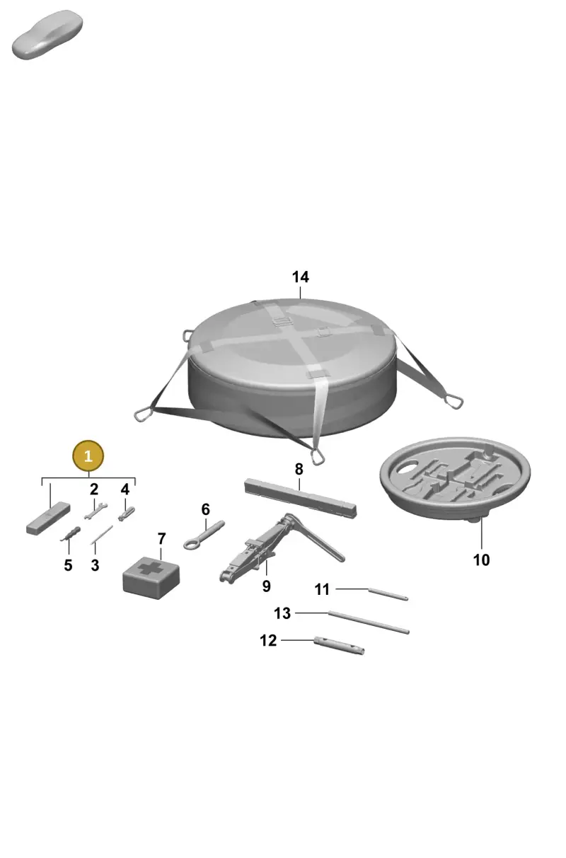 9J1012011 Porsche Vehicle Tools