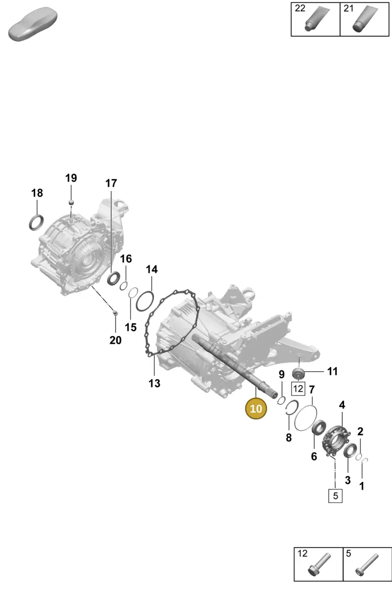 9J1409353A Porsche Stub Shaft