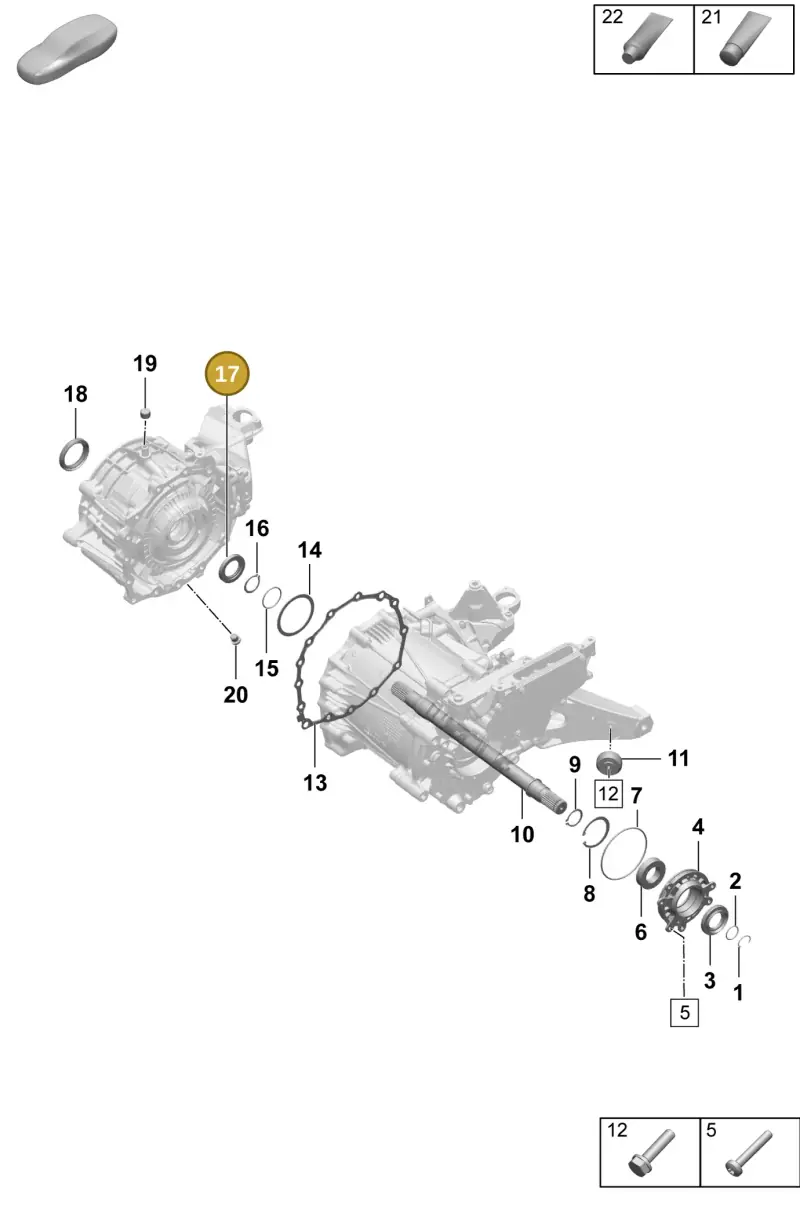 9J1409399A Porsche Shaft Oil Seal