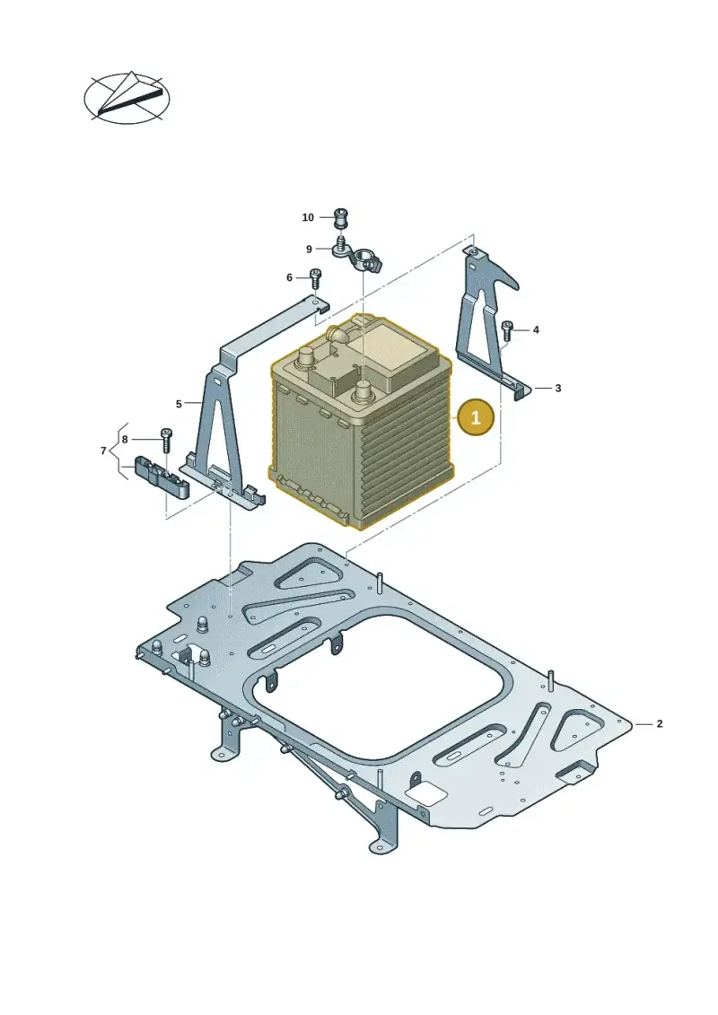 9J1915989AY Porsche Lithium Battery