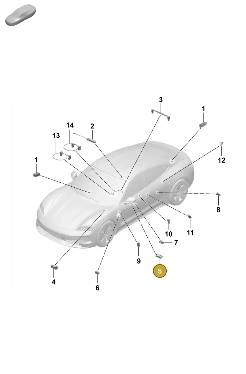 9J1947415D Porsche Lighting