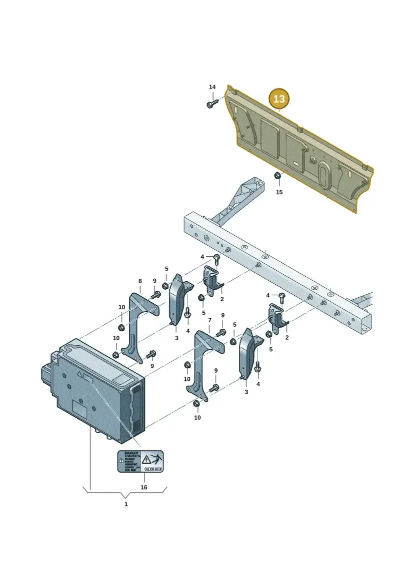 9J1963417AA Porsche Bracket