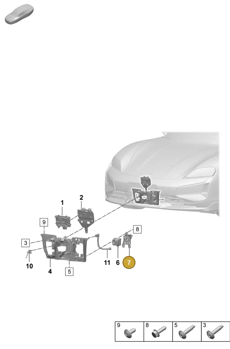 9J1980561A Porsche Bracket for Camera