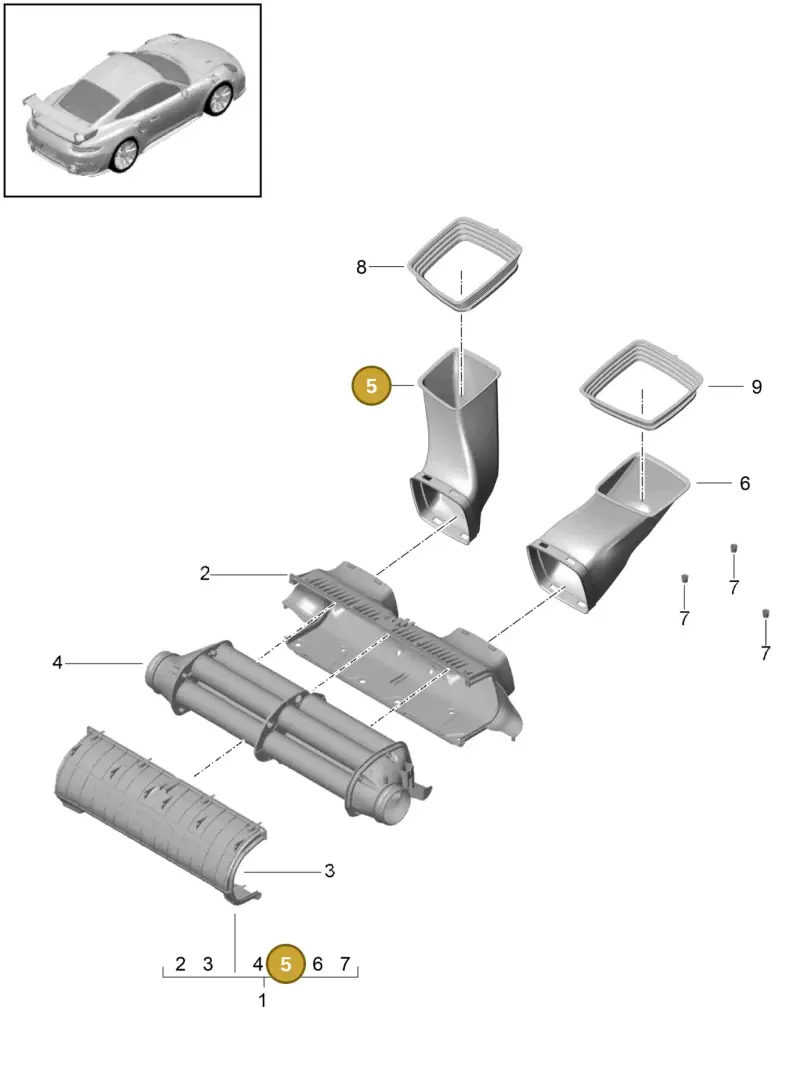 9P1129527 Porsche Intake Manifold