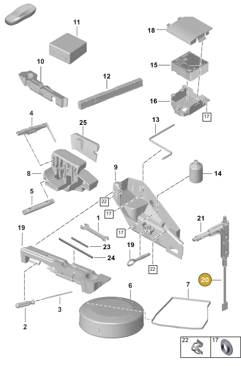 9P1825381 Porsche Release Tool