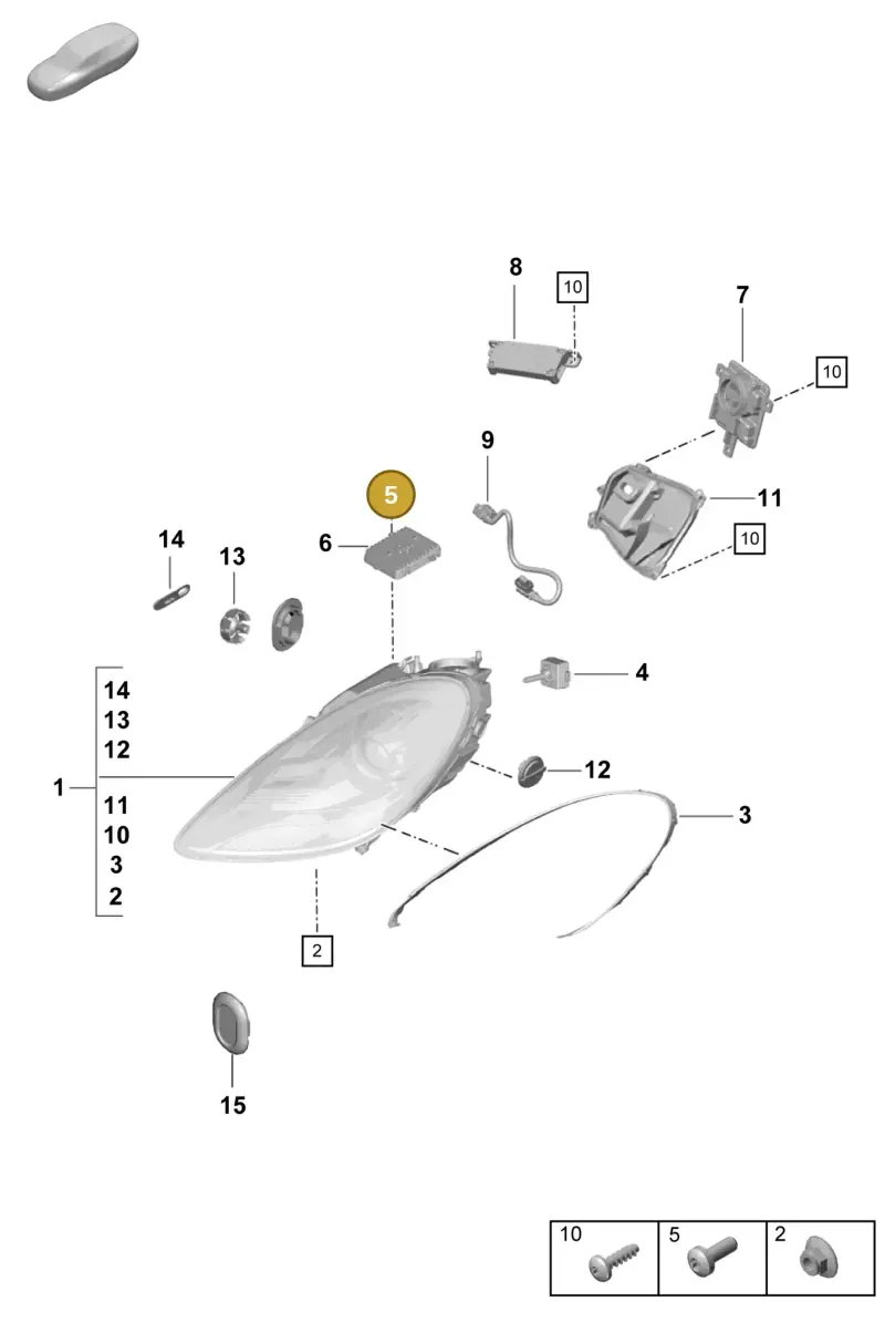 9P1941298 Porsche Servomotor