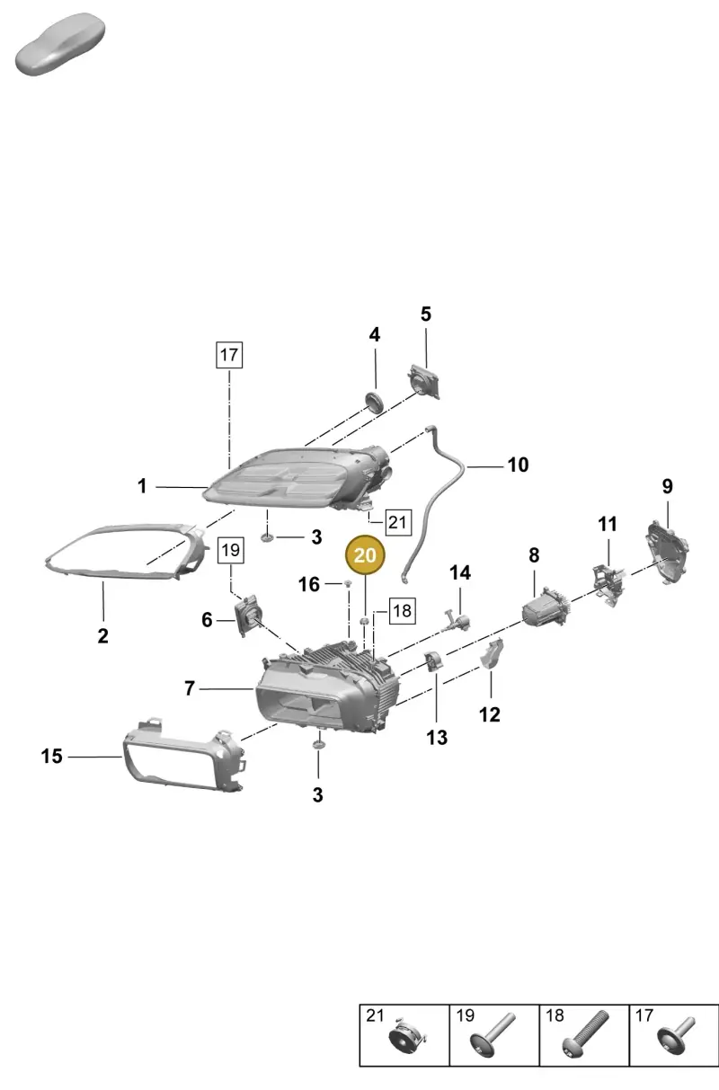 9P1941544 Porsche Protective Cap