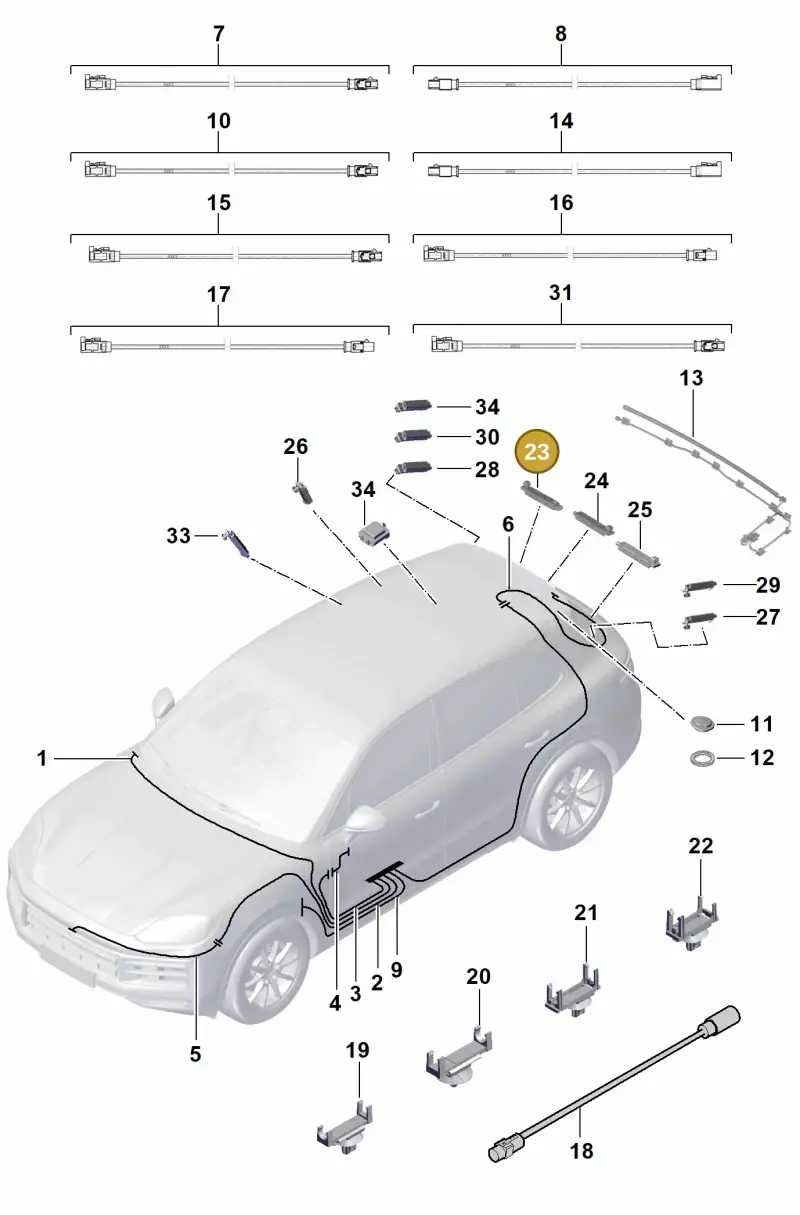 9Y0035225B Porsche Aerial Amplifier