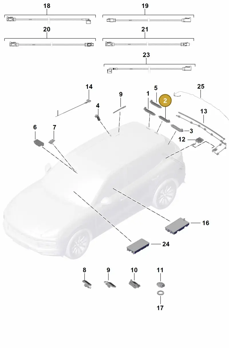 9Y0035225C Porsche Aerial Amplifier