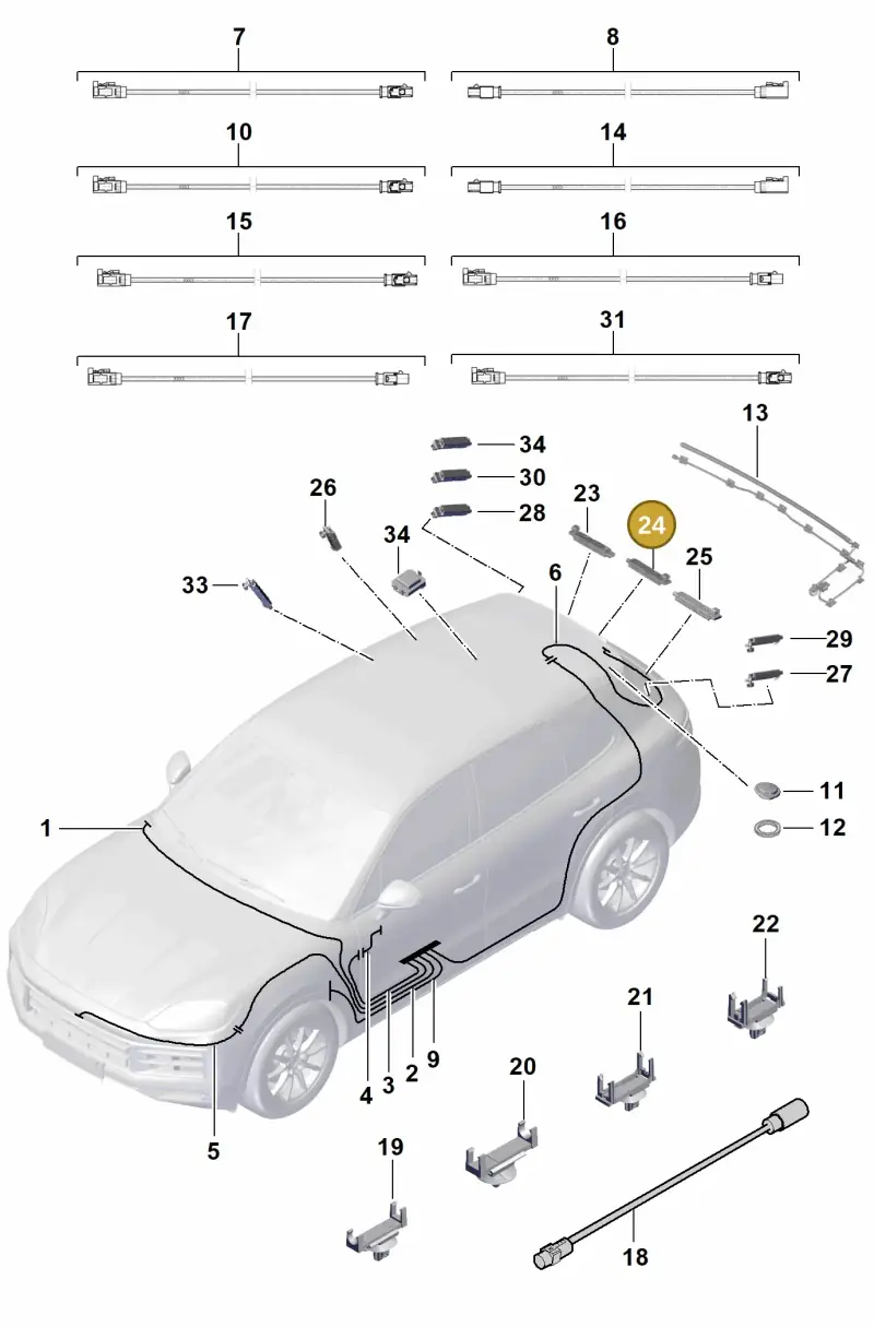 9Y0035225D Porsche Aerial Amplifier