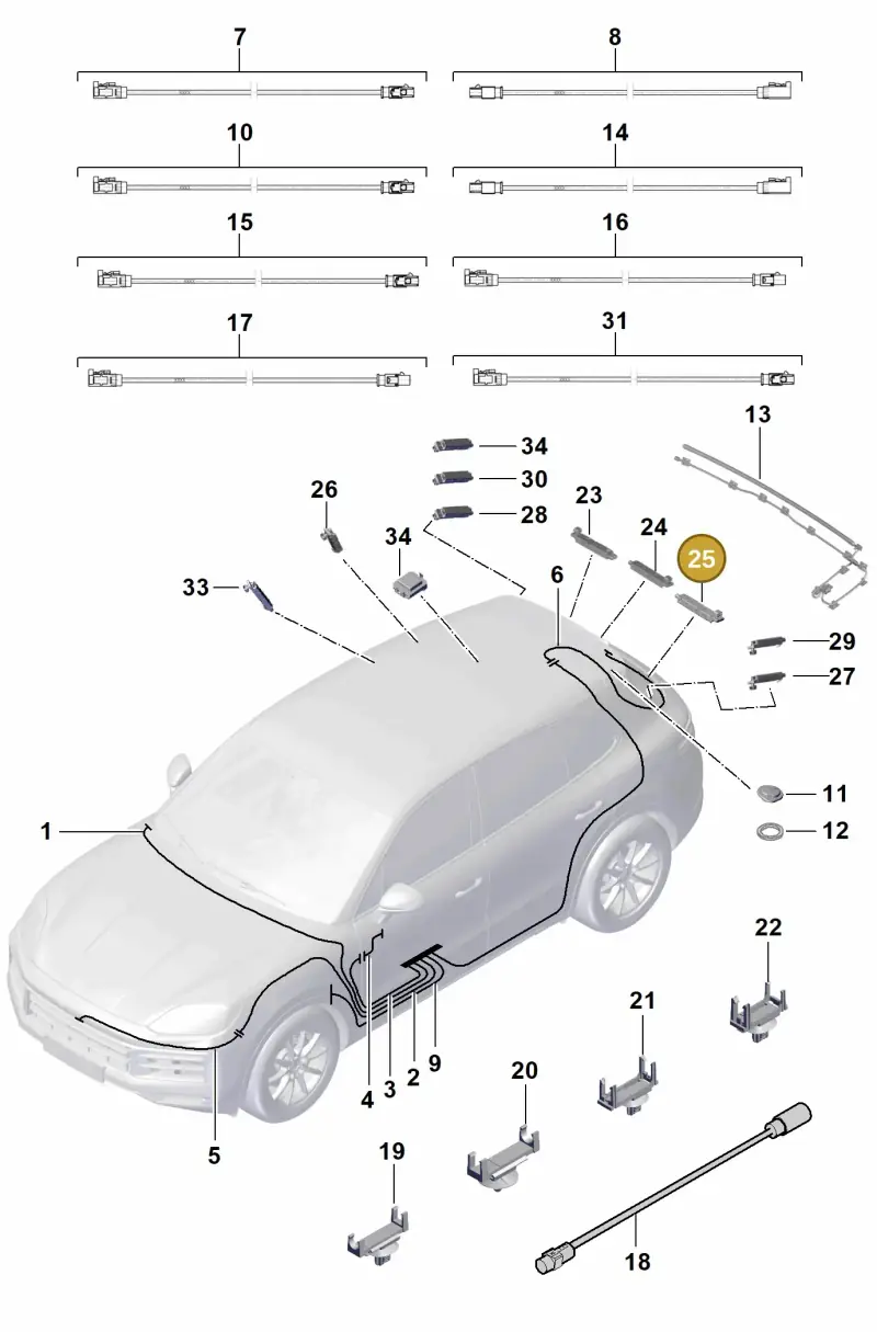 9Y0035225J Porsche Aerial Amplifier