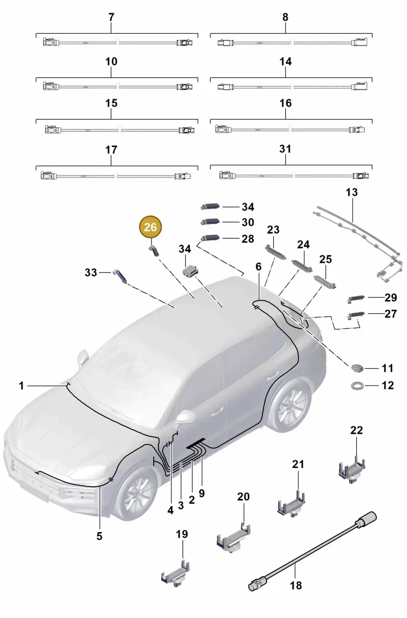 9Y0035225L Porsche Aerial Amplifier