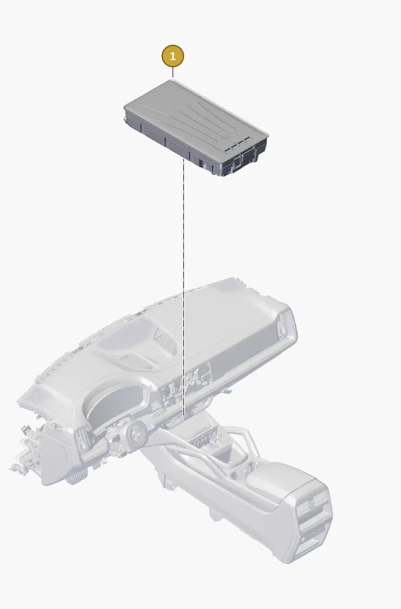 9Y0035502E Porsche Stowage Compartment for Mobile
