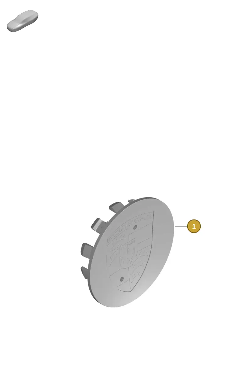 9Y0601149H Porsche Hub Cap