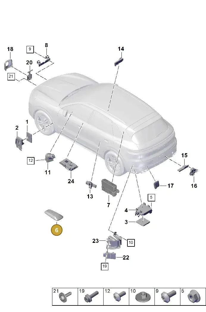 9Y0862077D Porsche Driver Card
