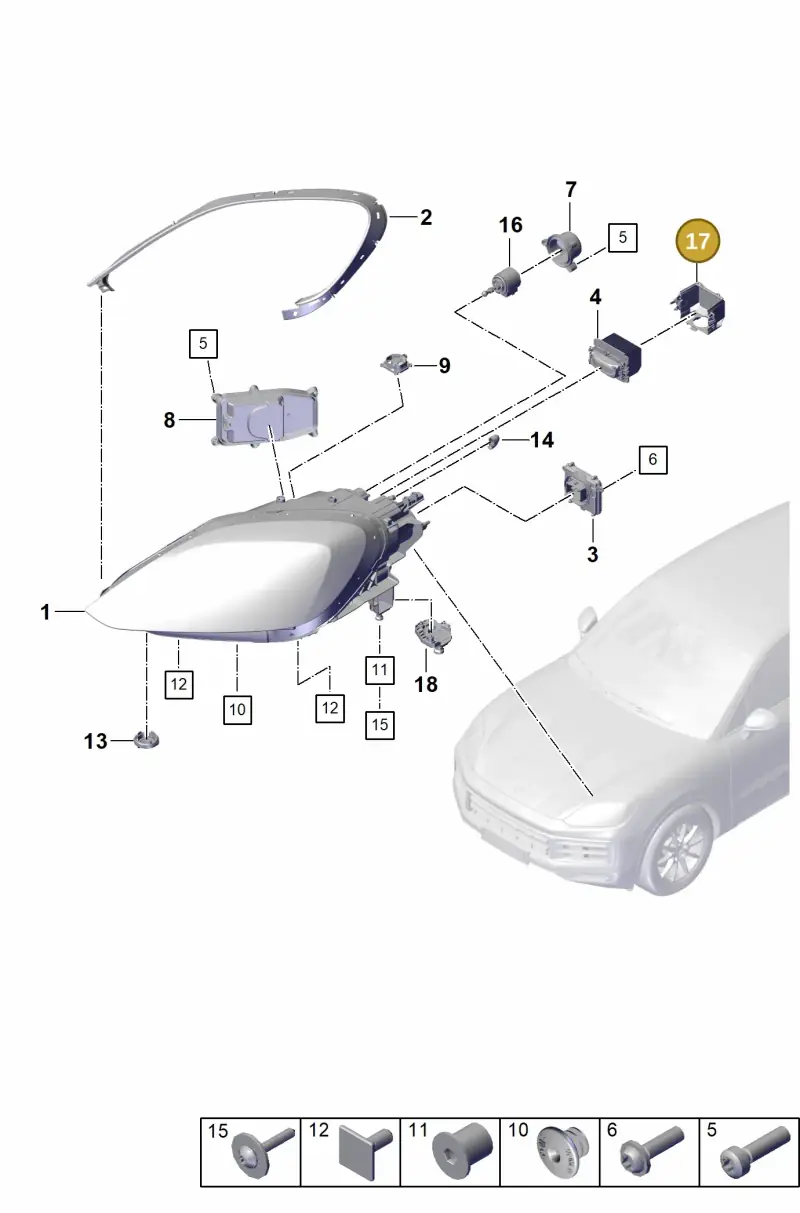 9Y0941618 Porsche Cover Cap