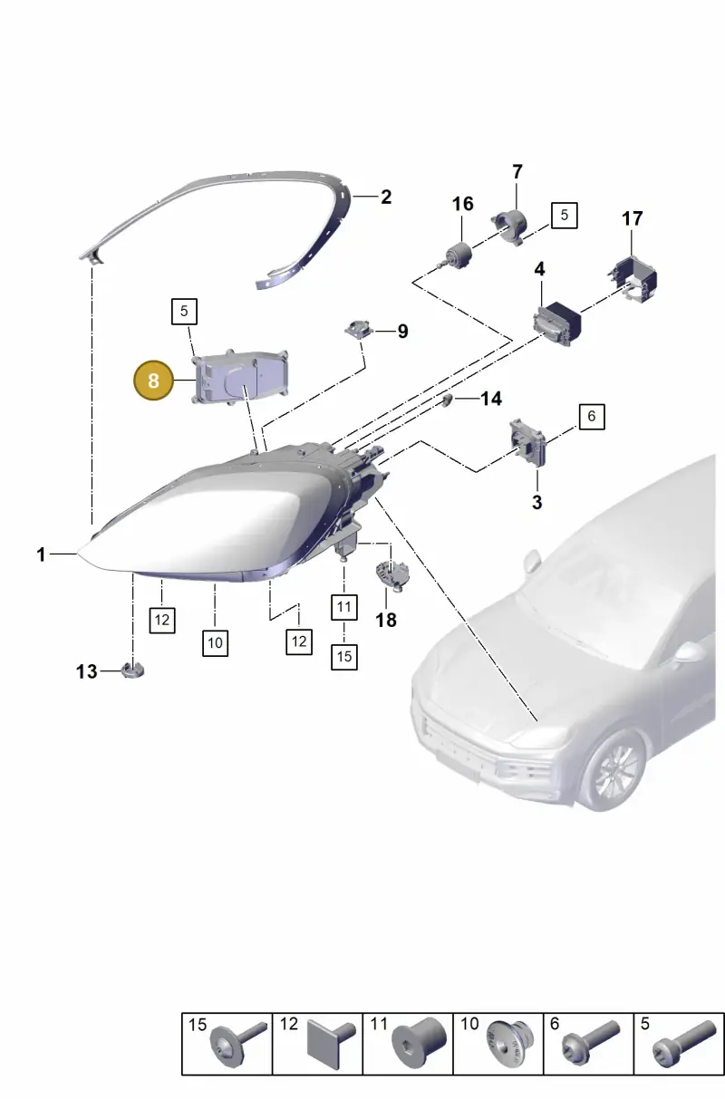 9Y0941628 Porsche Cover Cap
